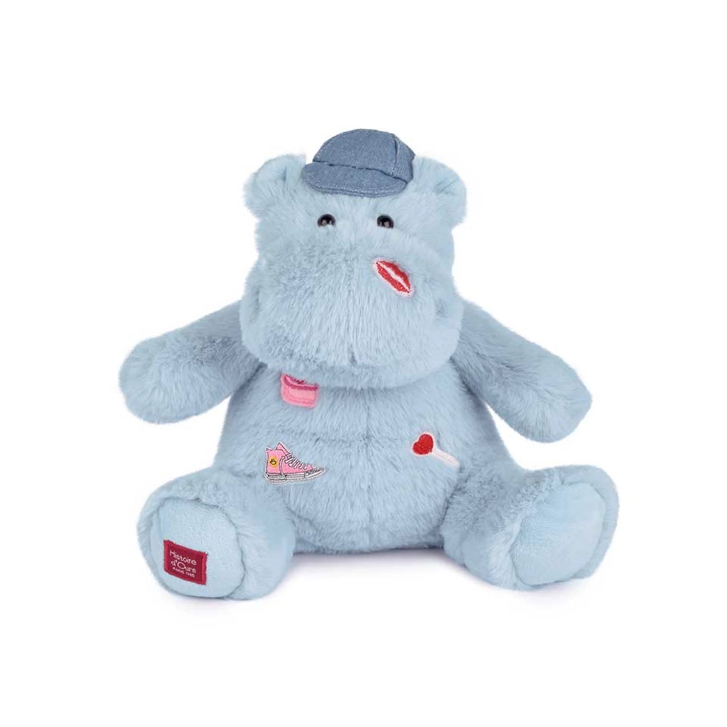 HIPPOPOTAME, AZUR, 20 CM