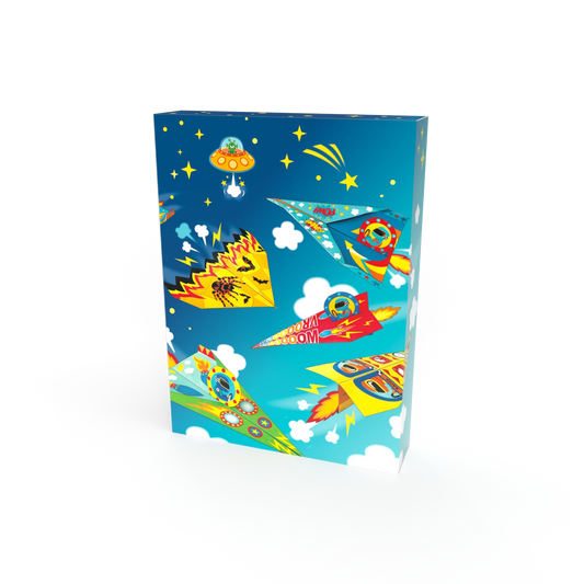 KIT PER DIPINGERE/CREARE AEROPLANINI DI CARTA