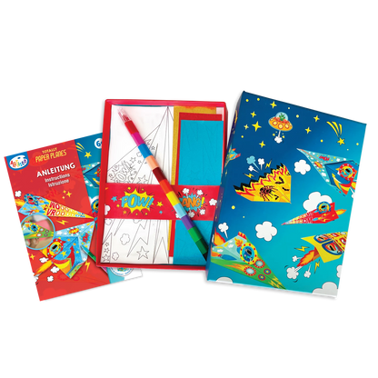 KIT POUR PEINDRE/CRÉER DES AVIONS EN PAPIER