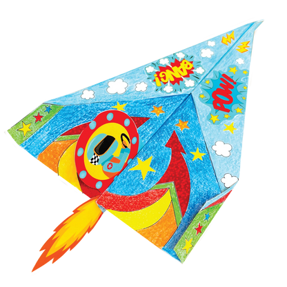 KIT POUR PEINDRE/CRÉER DES AVIONS EN PAPIER