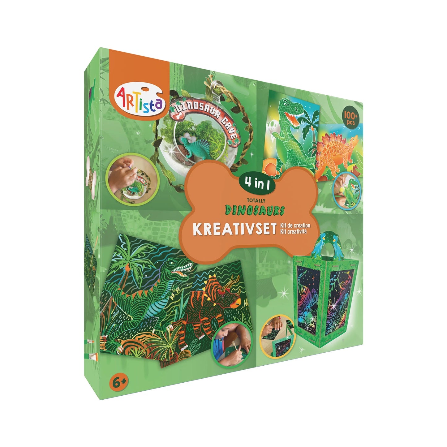 KIT CRÉATIF DINOSAURES 4 EN 1