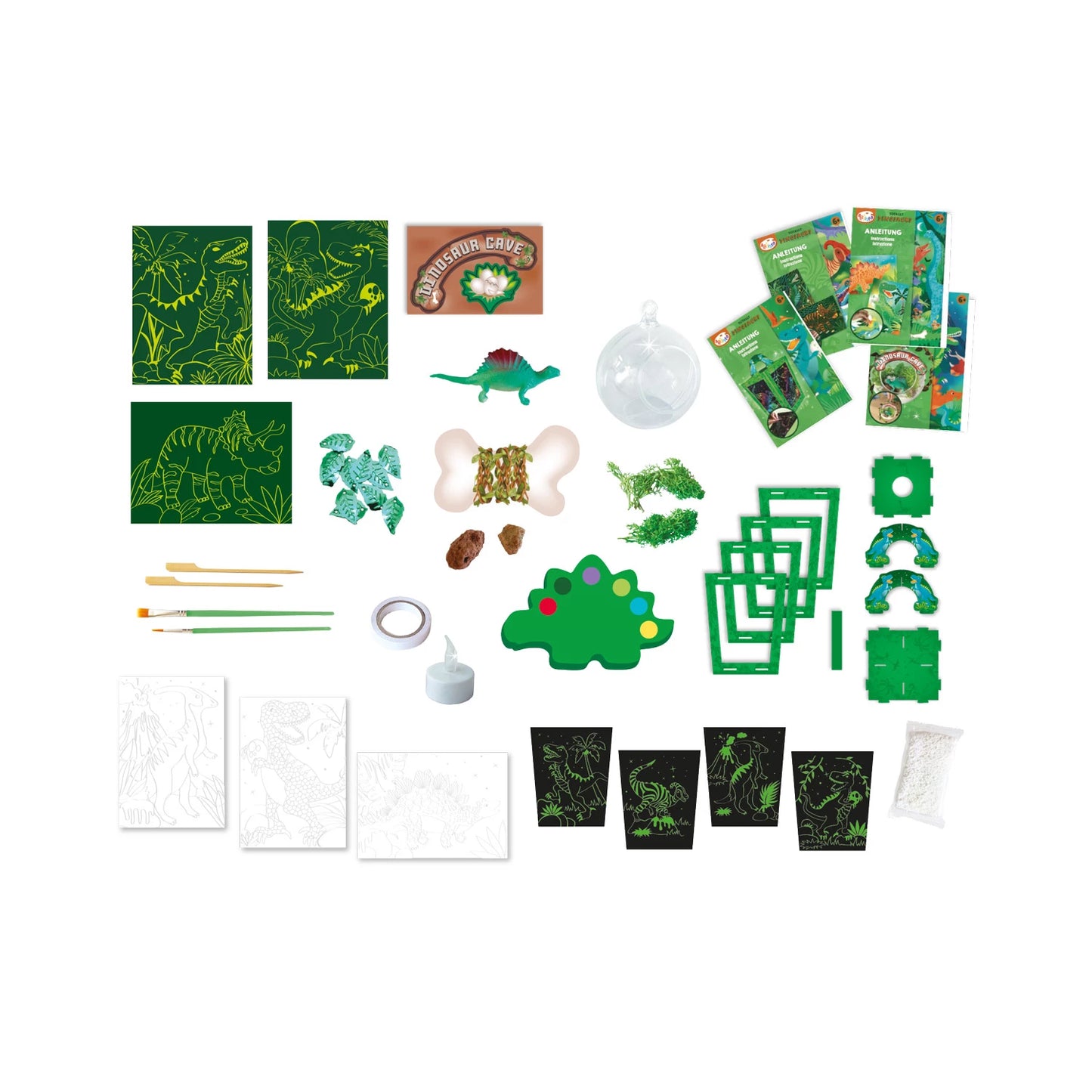 KIT CRÉATIF DINOSAURES 4 EN 1