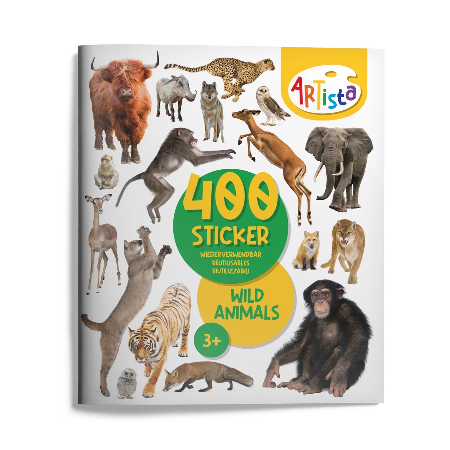 LIVRE D'AUTOCOLLANTS ANIMAUX SAUVAGES