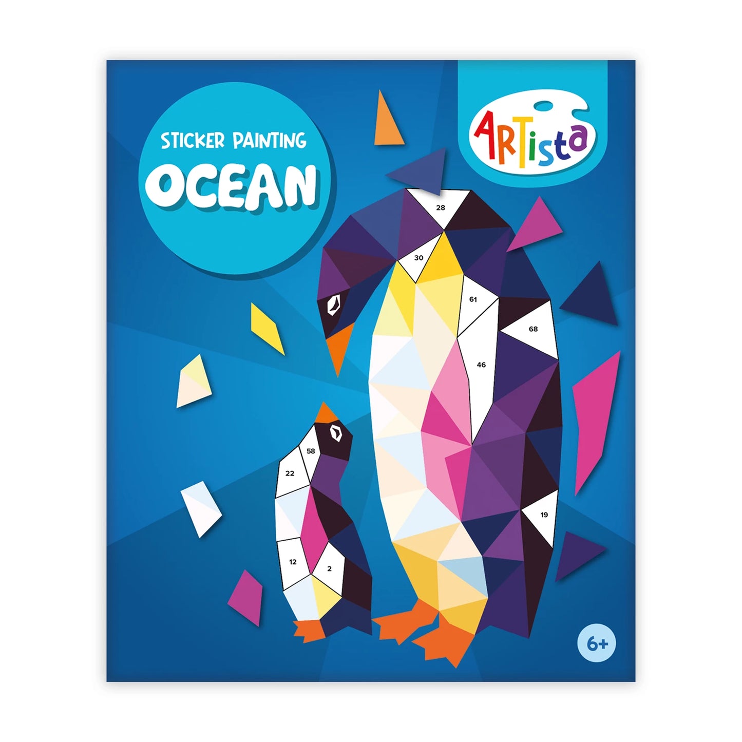 LIVRE DE COLORIS AVEC AUTOCOLLANTS OCÉAN