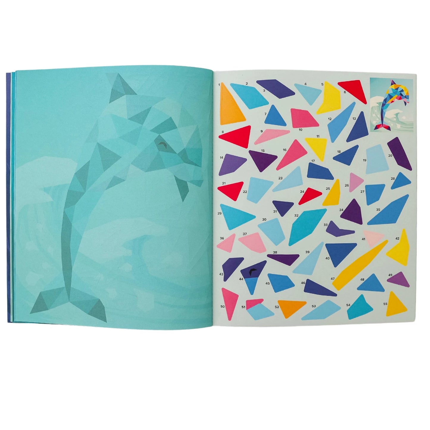 LIVRE DE COLORIS AVEC AUTOCOLLANTS OCÉAN