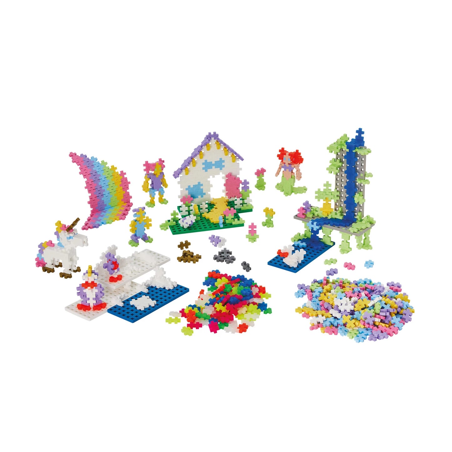 SUPER KIT DE 1200 BRIQUES CRÉATIVES COULEURS PASTEL