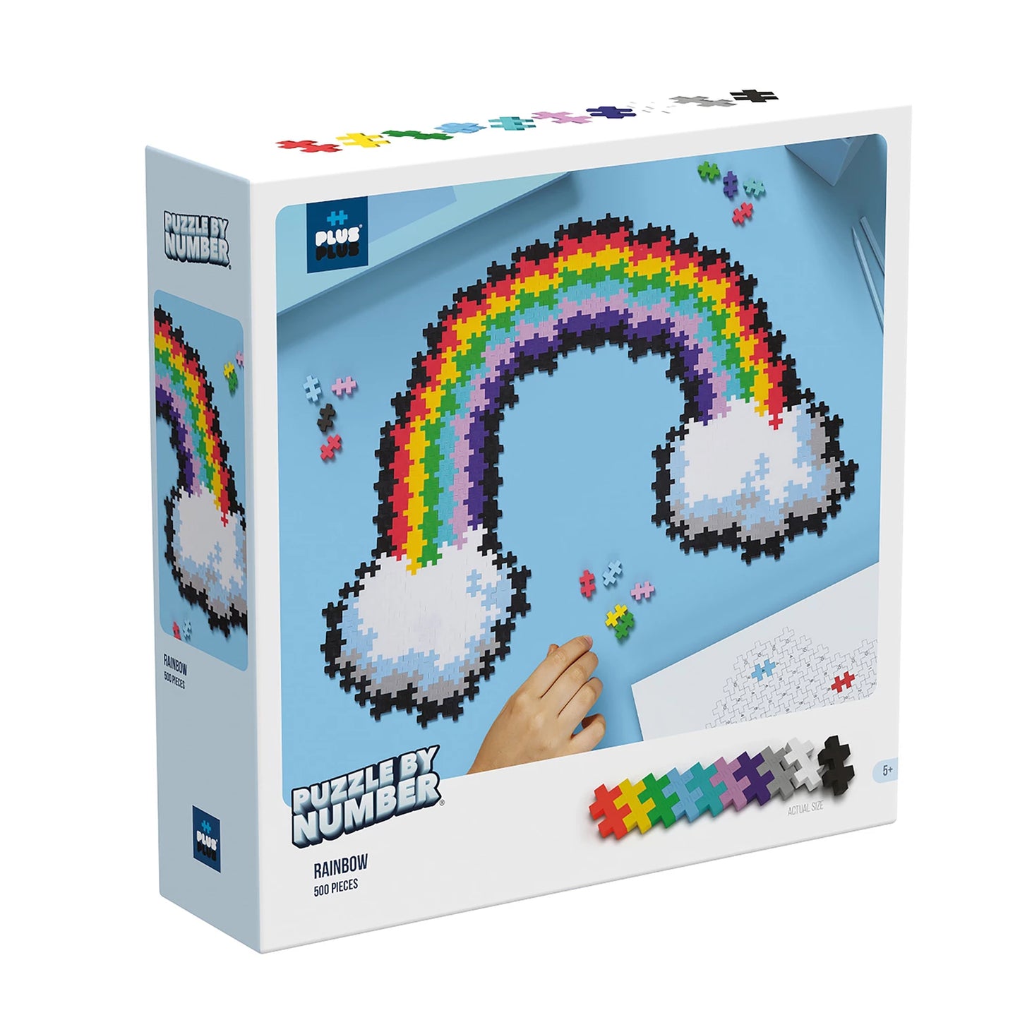 PUZZLE CRÉATIF DE 500 BLOCS DE CONSTRUCTION ARC-EN-CIEL