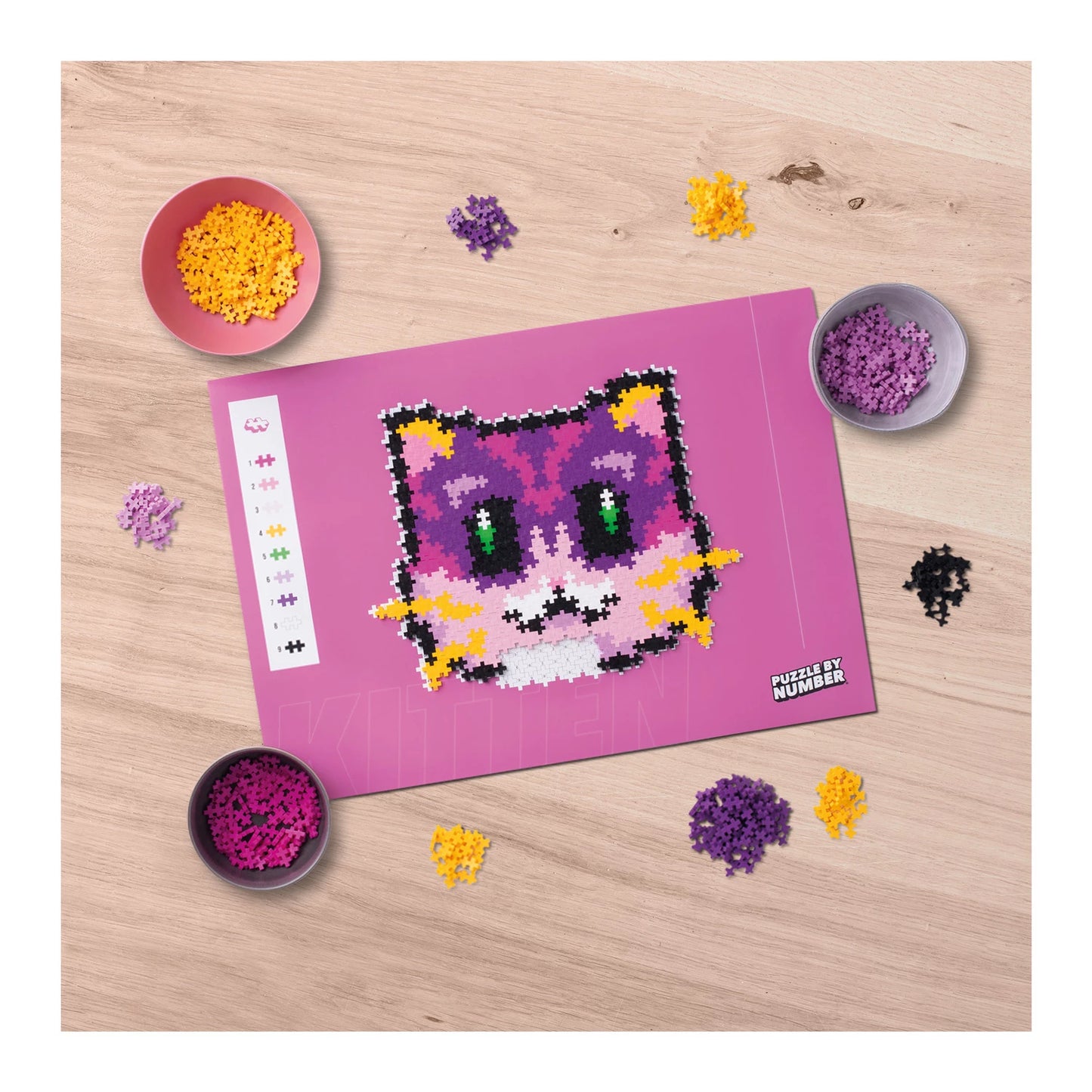 500 BLOCCHI CREATIVI PER COSTRUIRE IL PUZZLE DEL GATTO