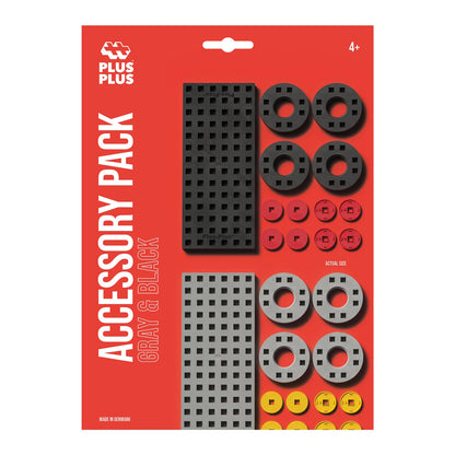 ENSEMBLE D'ACCESSOIRES À ROULETTES, GRIS/NOIR