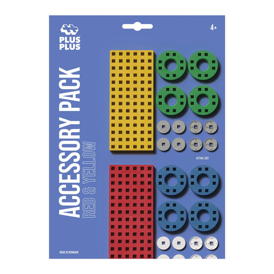 SET DI ACCESSORI CON RUOTE, ROSSO/GIALLO
