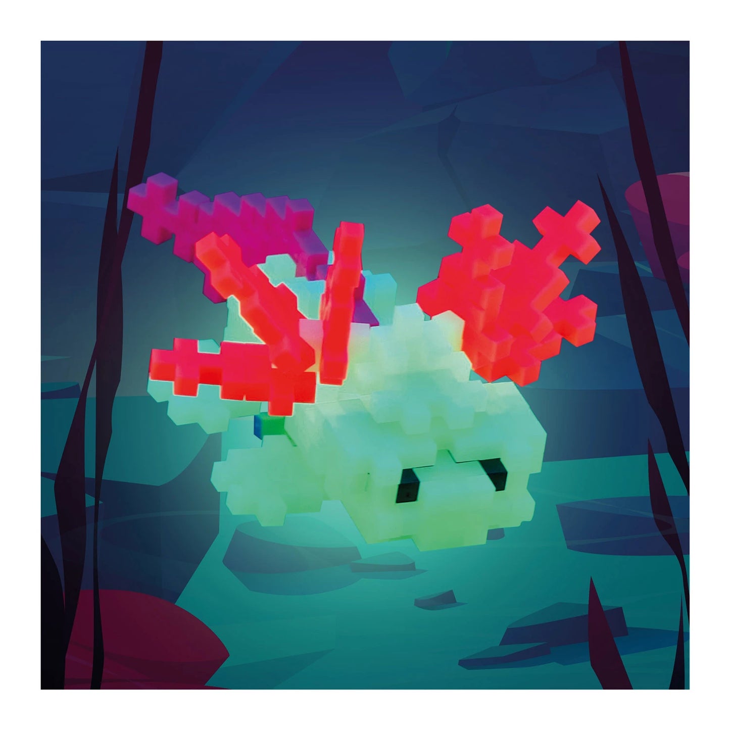 100 BLOCS CRÉATIFS POUR CONSTRUIRE UN AXOLOTL