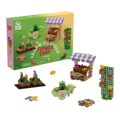 MAGASIN DE FLEURS AVEC 600 BLOCS DE CONSTRUCTION CRÉATIFS