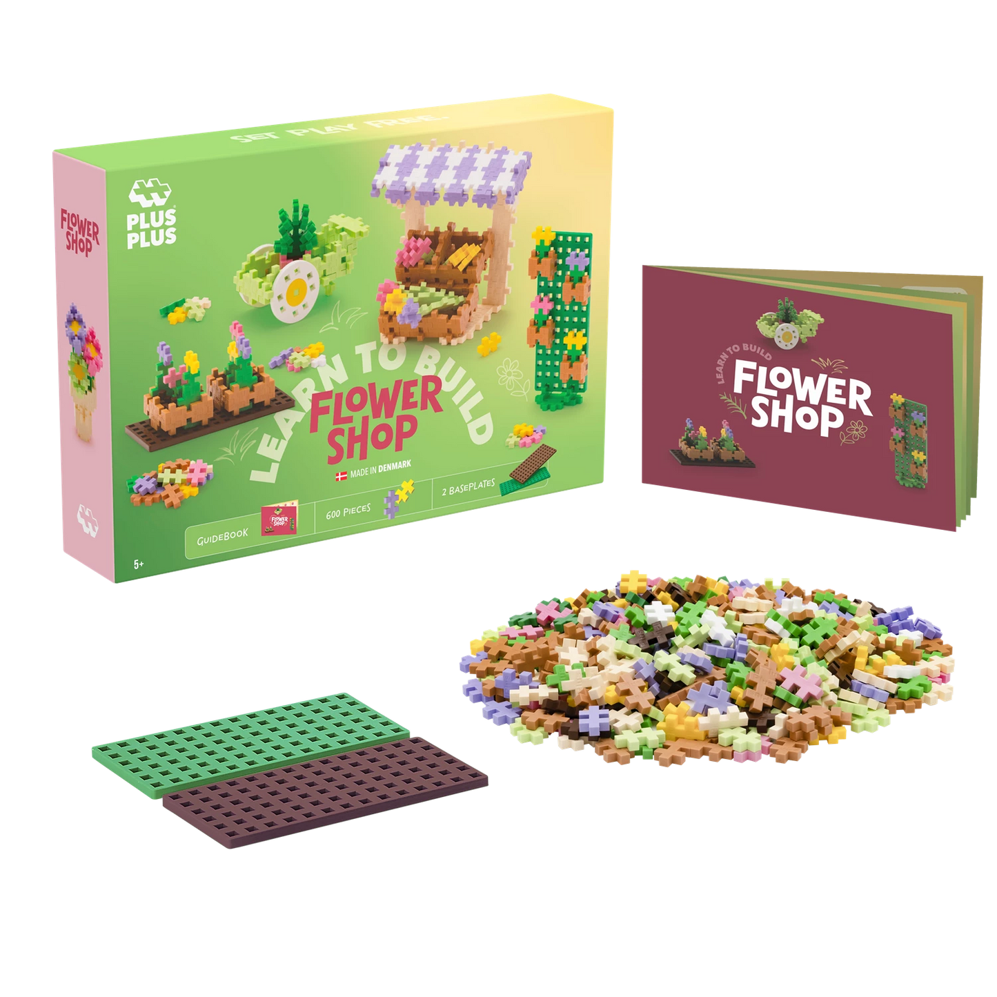 MAGASIN DE FLEURS AVEC 600 BLOCS DE CONSTRUCTION CRÉATIFS