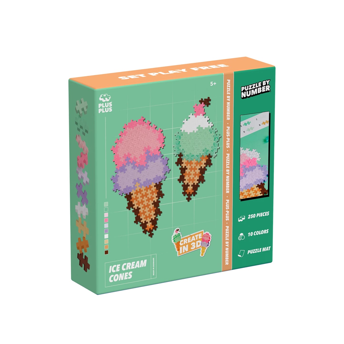 250 BLOCCHI CREATIVI PER COSTRUIRE UN CONO GELATO