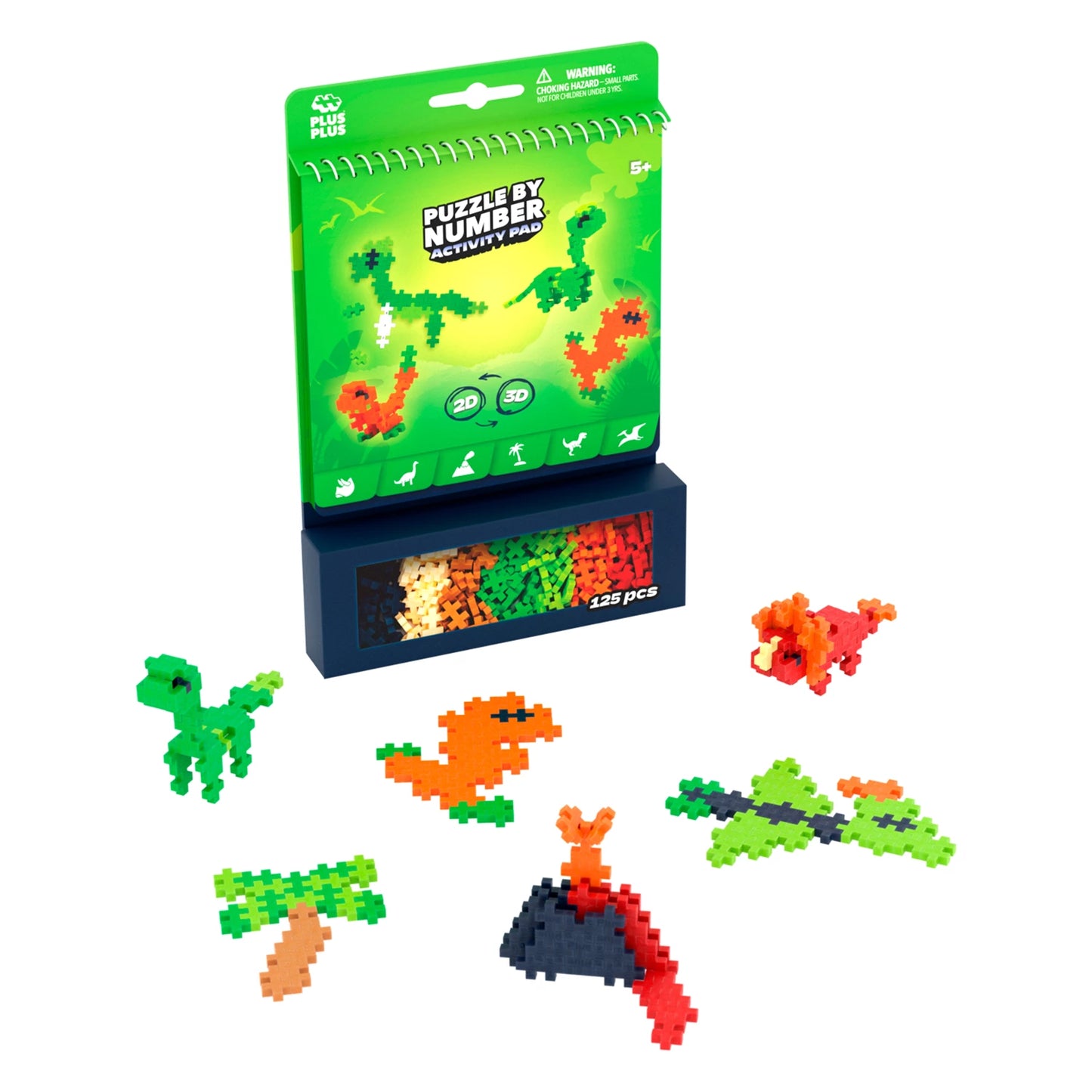125 PUZZLES CRÉATIFS AVEC DES BRIQUES DE CONSTRUCTION EN FORME DE DINOSAURE