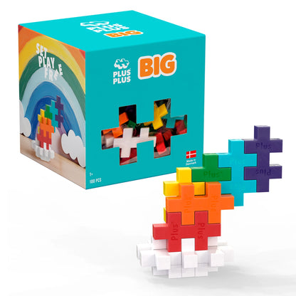 100 GRANDS BLOCS CRÉATIFS ARC-EN-CIEL