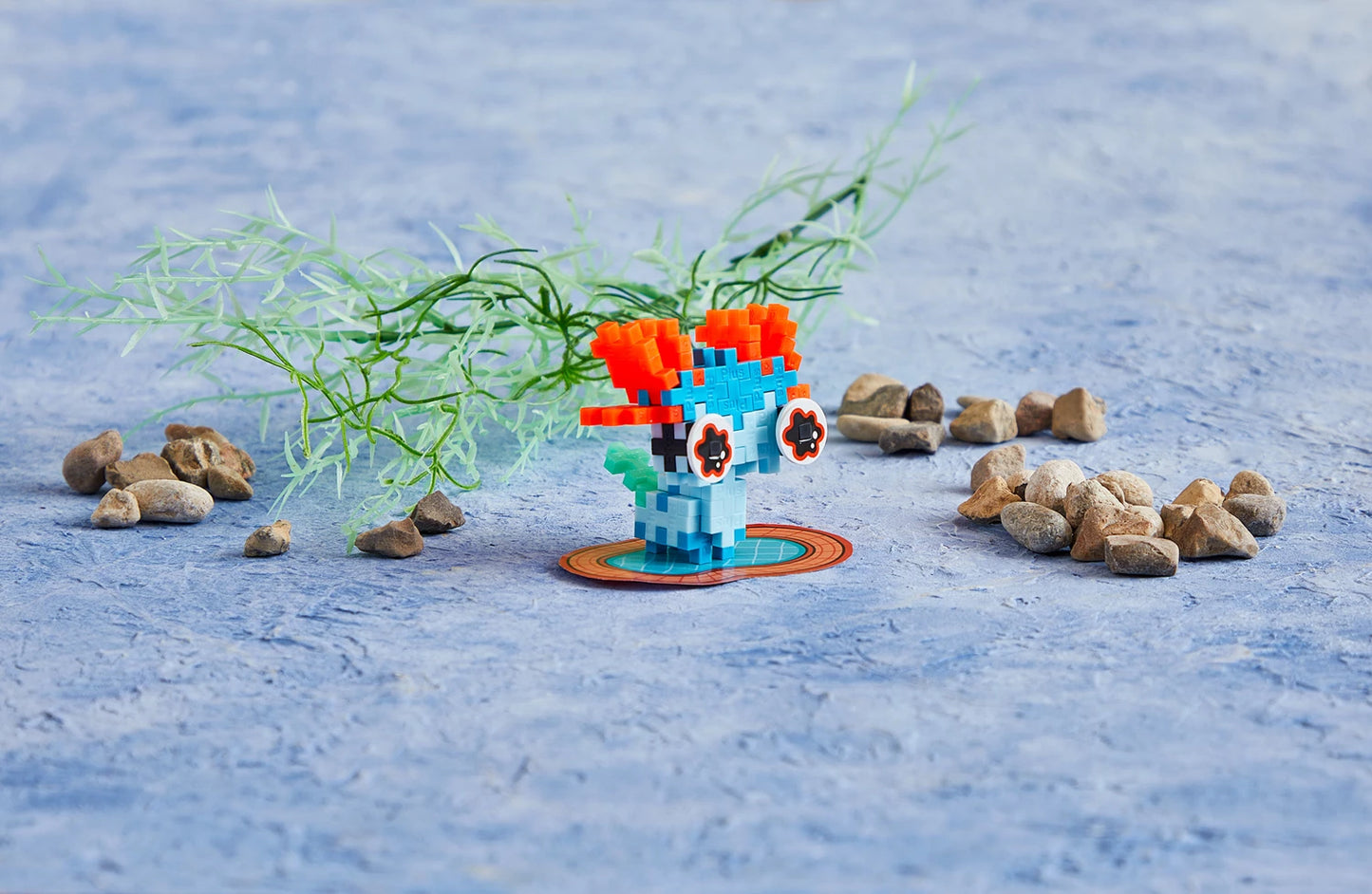 31 BLAUE AXOLOTL-KREATIVBLÖCKE