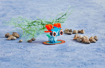 31 BLAUE AXOLOTL-KREATIVBLÖCKE