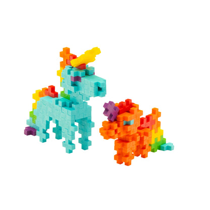 100 BLOCS CRÉATIFS POUR CONSTRUIRE UNE LICORNE ARC-EN-CIEL