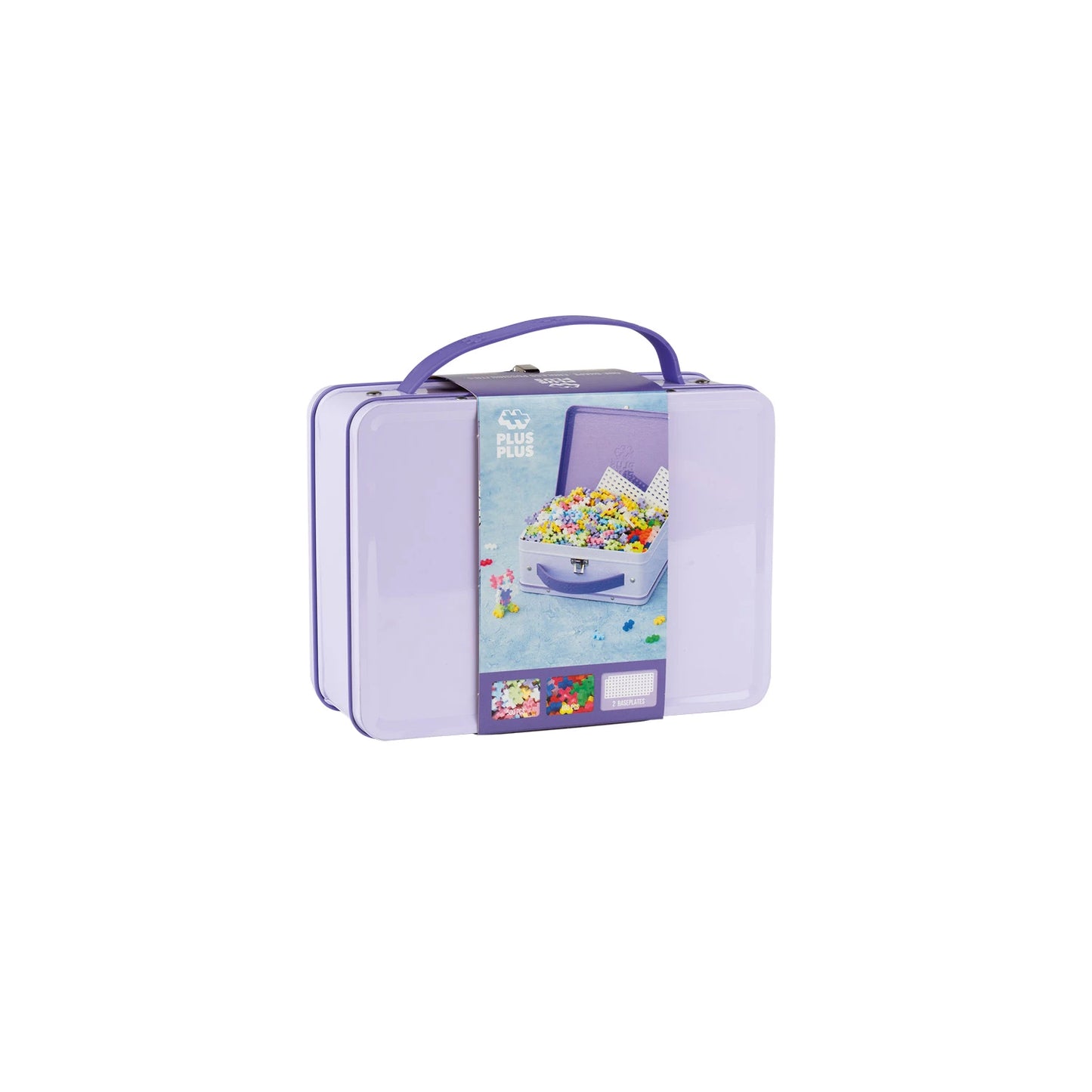 BOÎTE MÉTALLIQUE PASTEL AVEC 600 BRIQUES CRÉATIVES