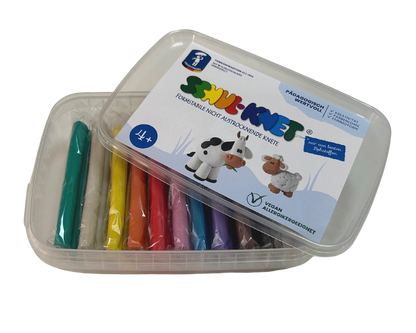 BOÎTE DE PÂTE À MODELER POUR L'ÉCOLE 10X40G