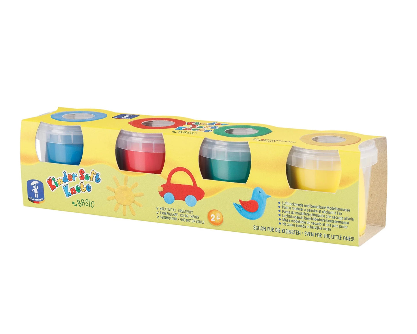 PÂTE À MODELER SOUPLE POUR ENFANTS BASIC 4X150G