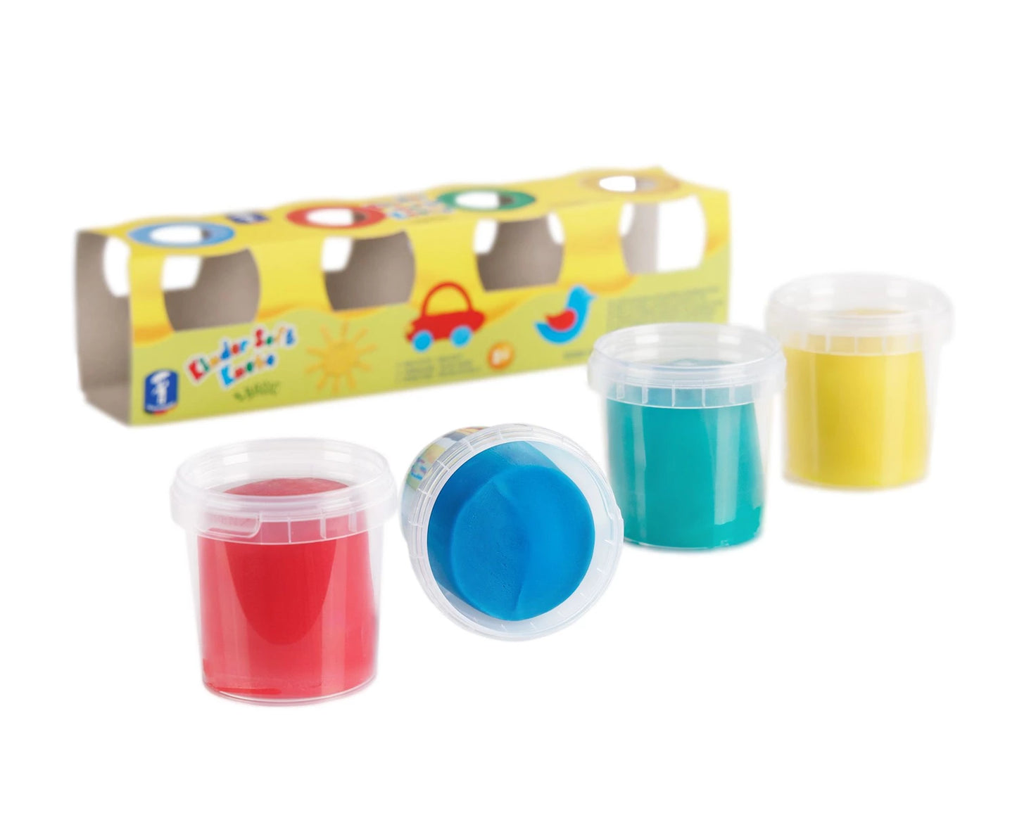 PÂTE À MODELER SOUPLE POUR ENFANTS BASIC 4X150G