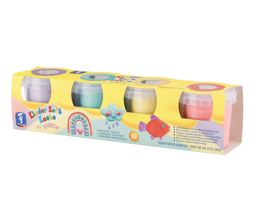 PASTA MODELLABILE MORBIDA PER BAMBINI ARCOBALENO 4X150G