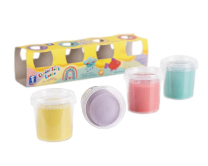 PÂTE À MODELER SOUPLE POUR ENFANTS ARC-EN-CIEL 4X150G