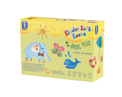 PASTA DA MODELLARE MORBIDA PER BAMBINI BASIC PLUS 6X150G
