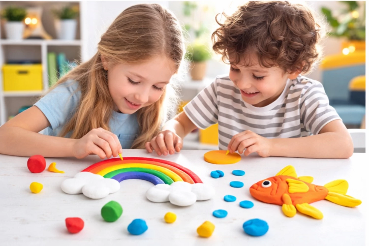 PÂTE À MODELER SOUPLE POUR ENFANTS BASIC 4X80G
