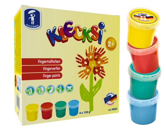 KLECKSI FINGER PAINTS BASIC MINI 4X150G