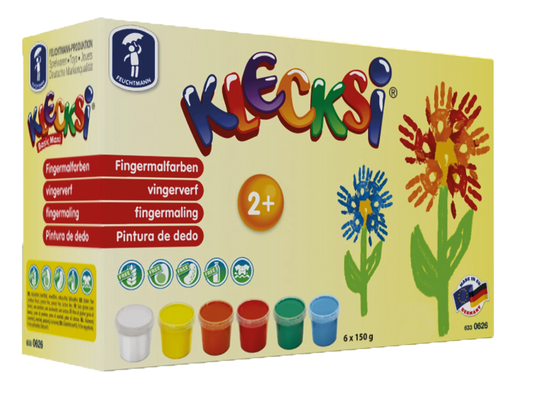 KLECKSI COLORI A DITA BASIC MAXI 6X150G