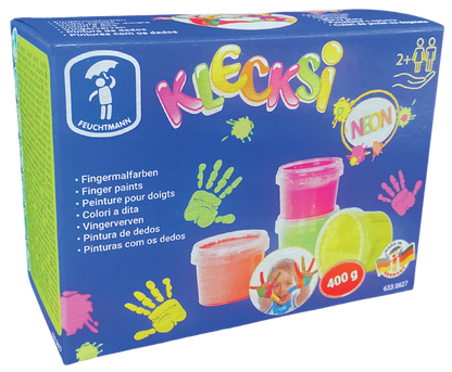 PEINTURE À DOIGTS KLECKSI NEON 4X100G
