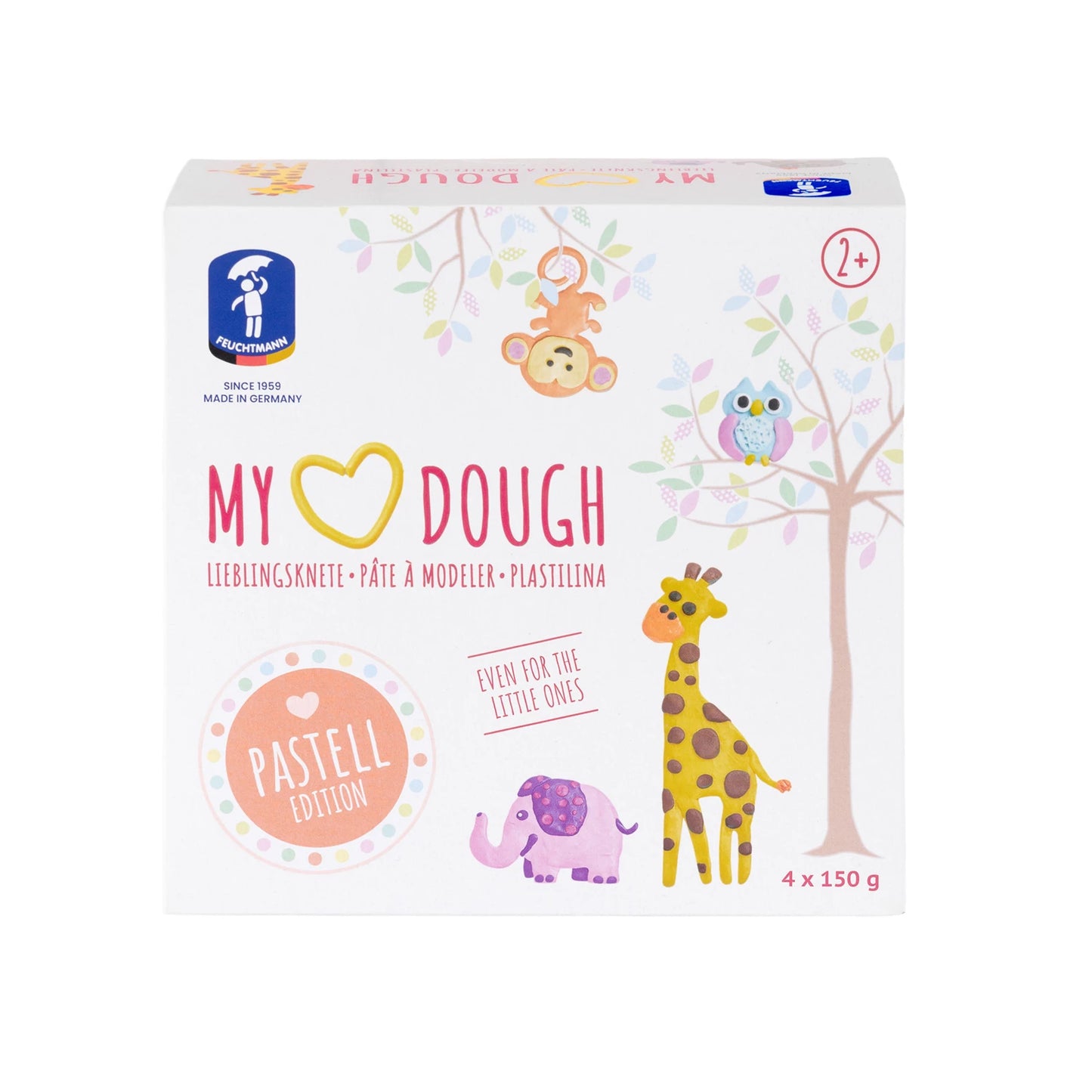 MA PÂTE À MODELER PASTEL PRÉFÉRÉE, 4 X 150 G