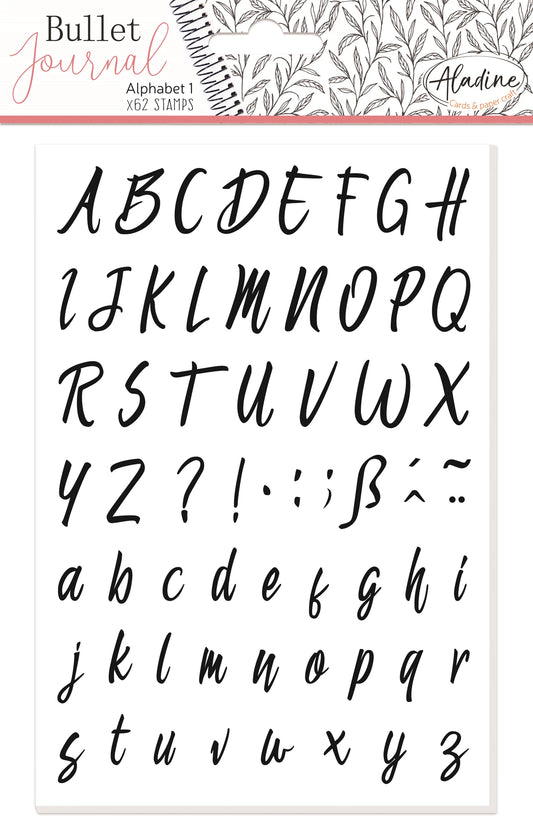 POCHOIR BULLET JOURNAL ALPHABET 1