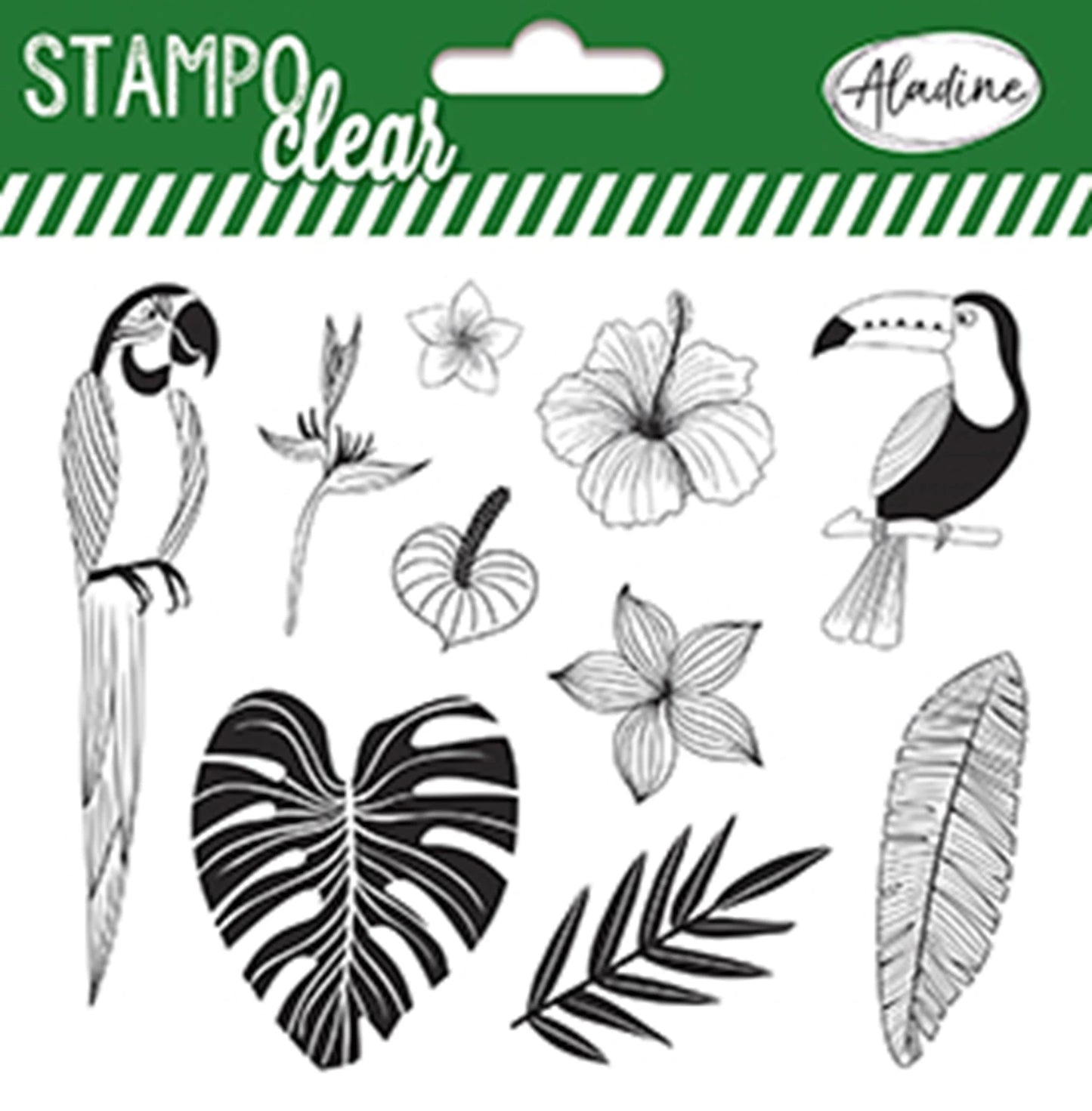 TAMPON TRANSPARENT JUNGLE