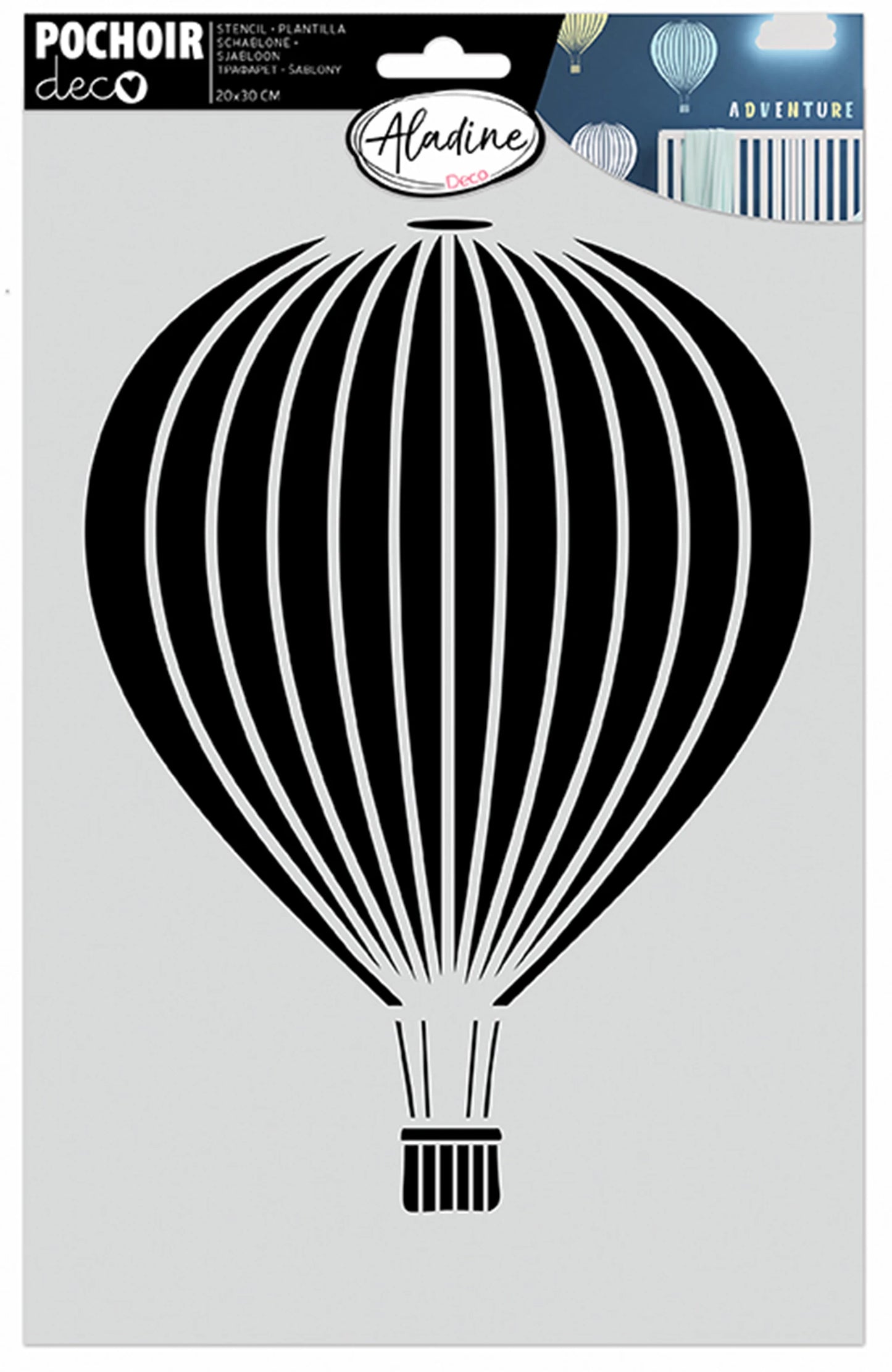 POCHOIR DÉCORATIF BALLON 20*30CM