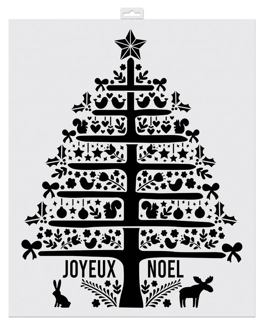 POCHOIR ARBRE SCANDINAVE