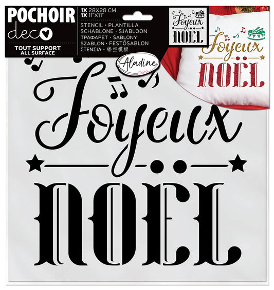 - STENCIL DEKO JOYEUX NOEL TRENI -