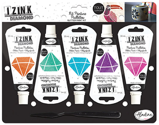 SET 5 IZINK DIAMOND - PEINTURE COLORÉE - 30 ML