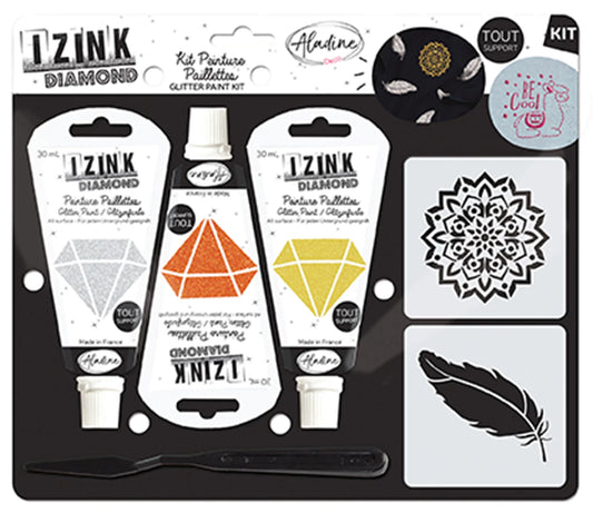 ENSEMBLE BAGUE ET PENDENTIF DIAMANT PLUME