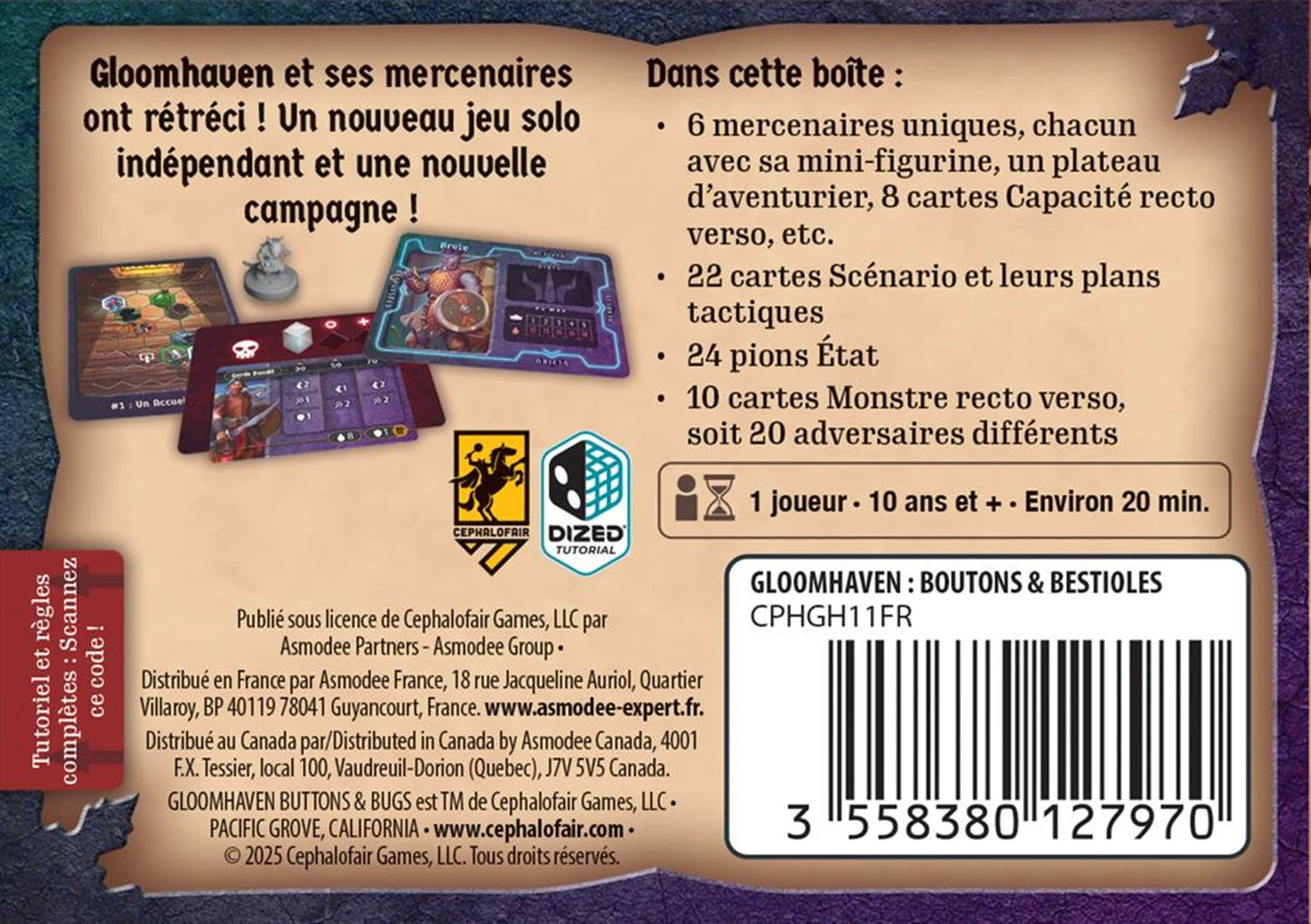 GLOOMHAVEN - BOUTONS ET BESTIOLES (FR)
