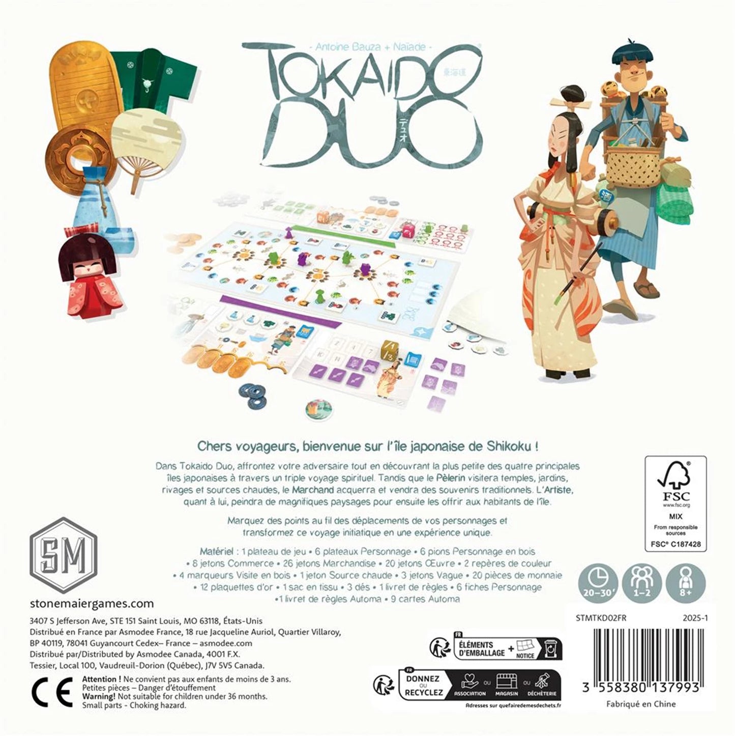 STONEMAIER GAMES - TOKAIDO DUO (FR) - F