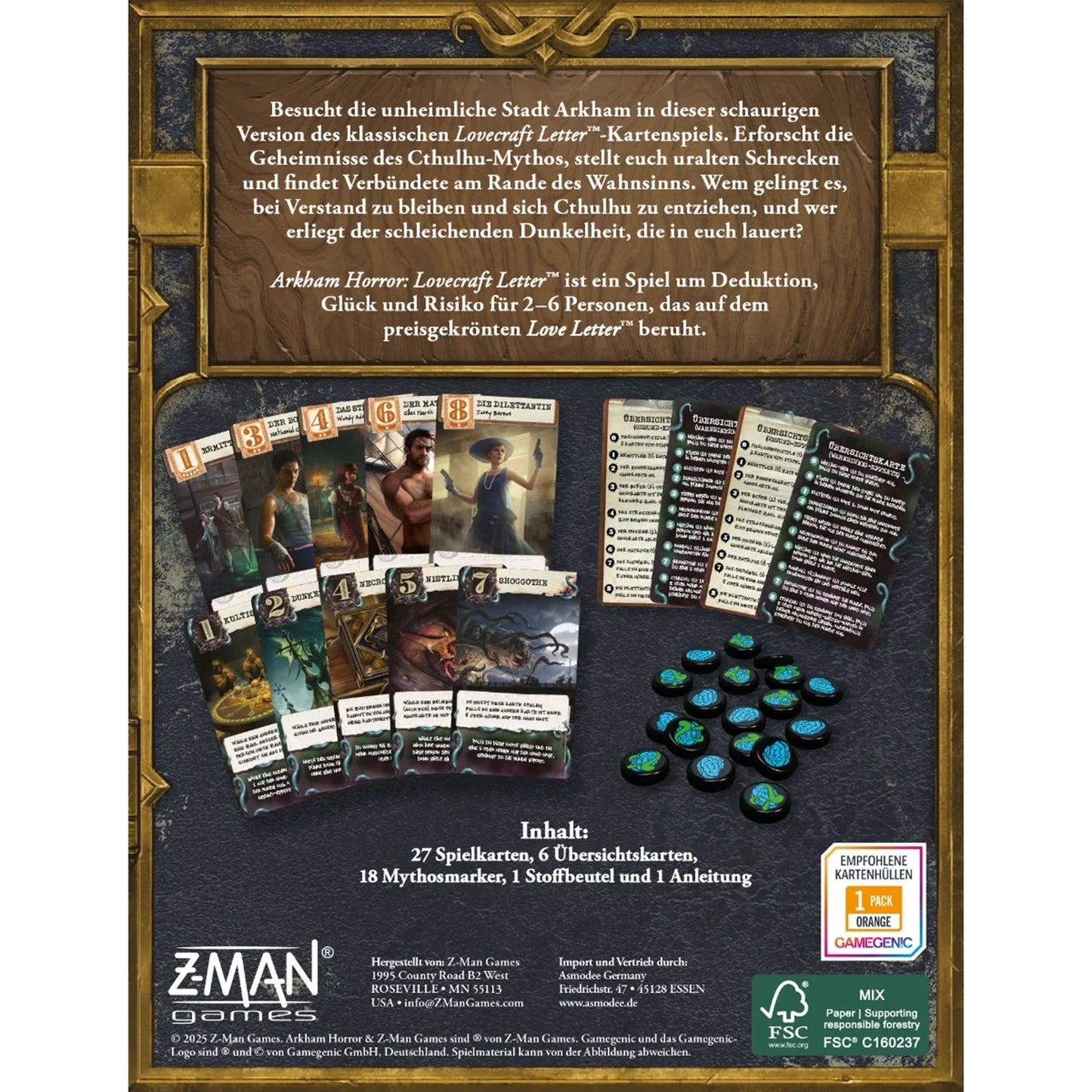 ARKHAM HORROR LOVECRAFT LETTRE (FR)