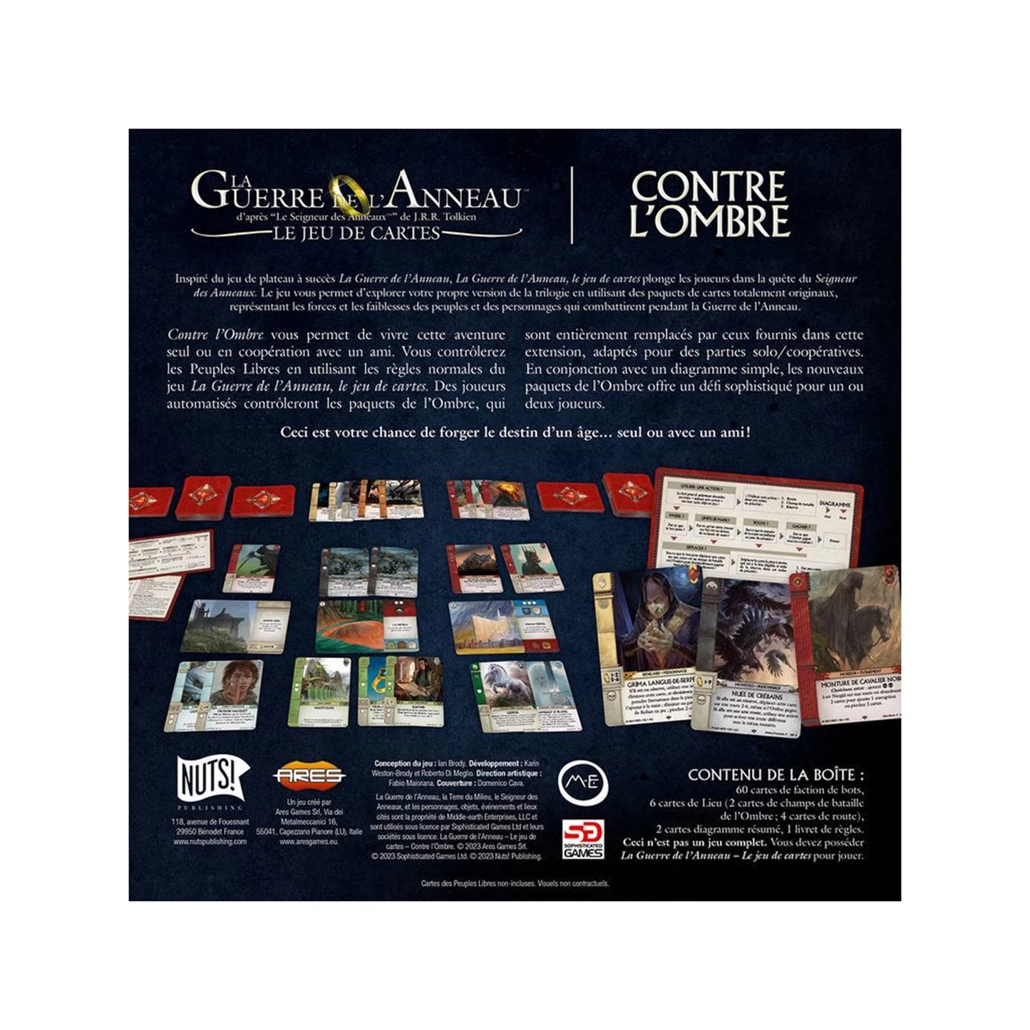LA GUERRE DE L'ANNEAU JEU DE CARTES - CONTRE L'OMBRE (FR)