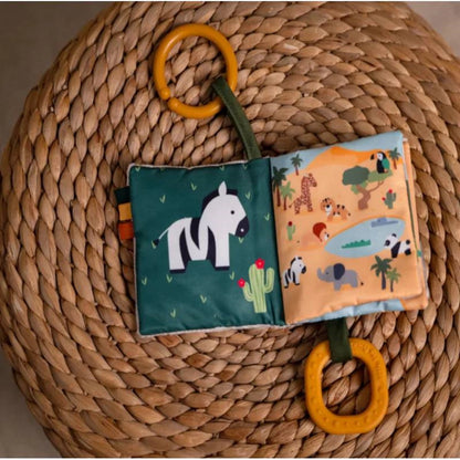 LITTLE BIG FRIENDS - STOFFBUCH FÜR BABYS - DSCHUNGEL - F/D/I/ML