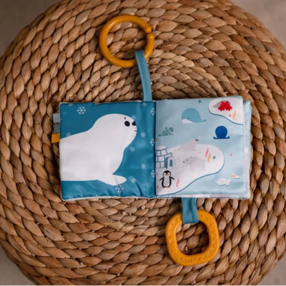 LITTLE BIG FRIENDS - STOFFBUCH FÜR BABYS - OZEAN - F/D/I/ML