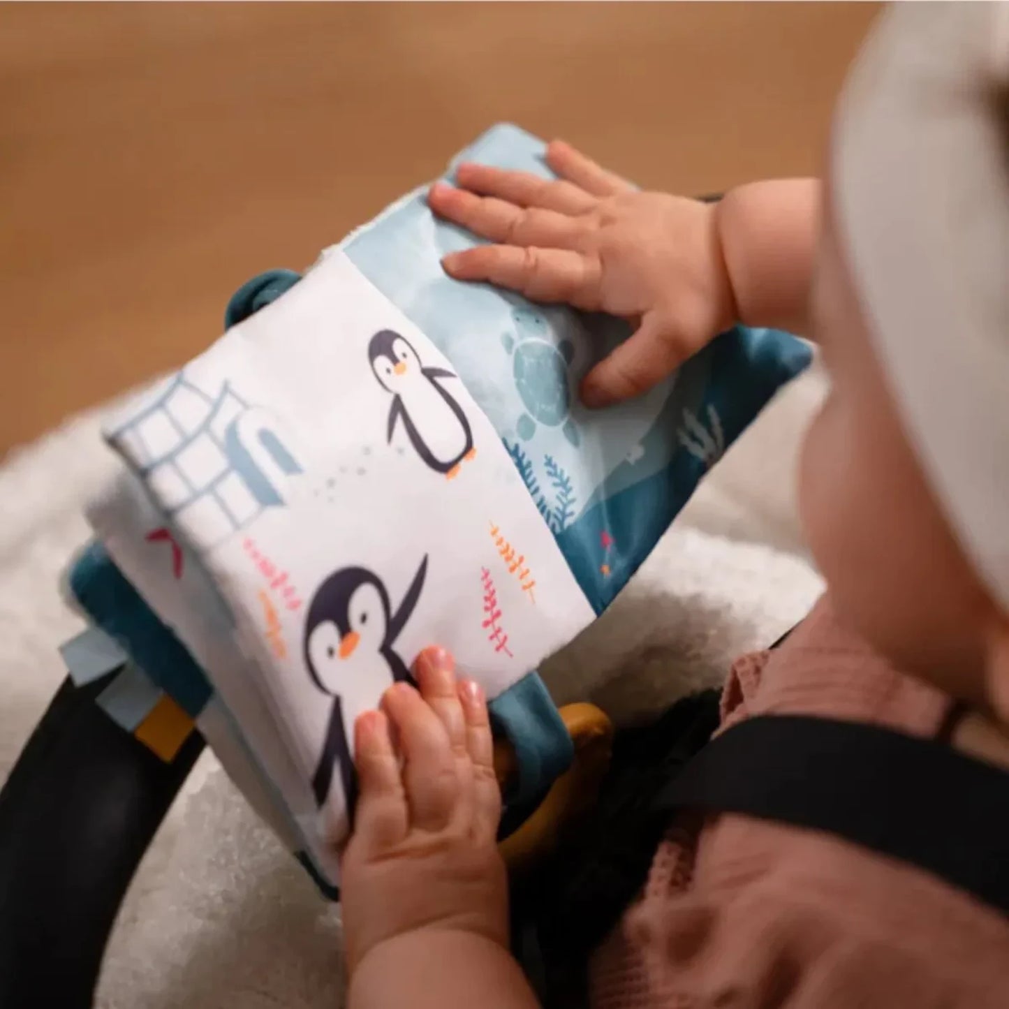 LITTLE BIG FRIENDS - STOFFBUCH FÜR BABYS - OZEAN - F/D/I/ML