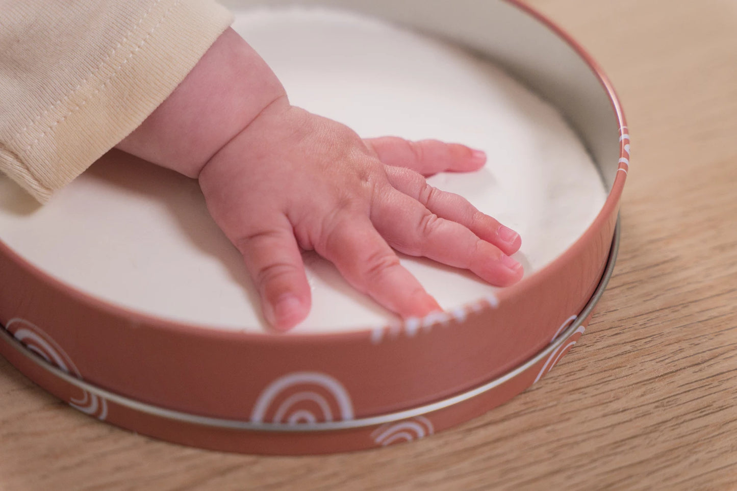 BABY BOX ROUND - REGENBOGEN TERRAKOTTA